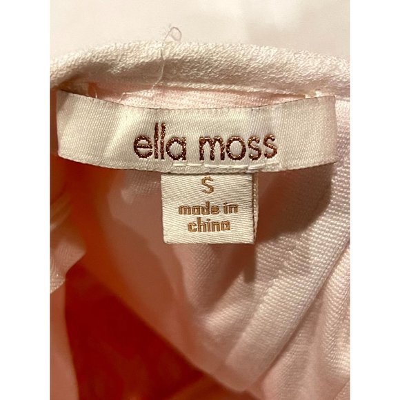 Ella Moss Women's Debbie Ikat Strapless Dress Back Zip Peach Pink Size Small - Picture 8 of 10